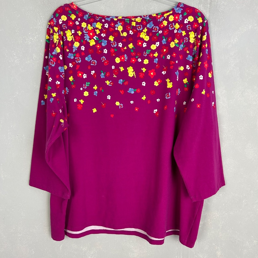 Talbots Plus Size 3x The Talbots Tee 3/4 Sleeve P… - image 5